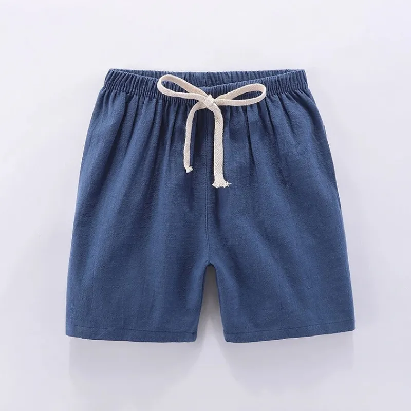 Mini Fashion™ - Hurtigtørrende materiale - Bomulds-linned shorts Sale