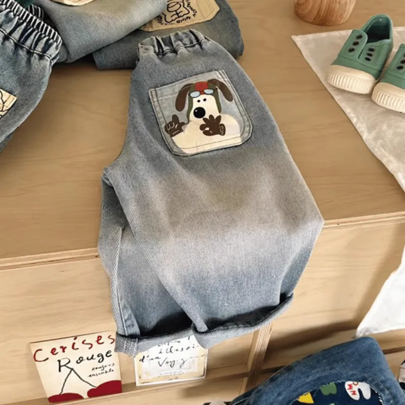 Mini Fashion™ - Jeans med lige ben - Afslappede jeans New