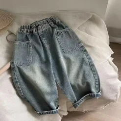 Mini Fashion™ - Jeans med lige ben - Afslappede jeans New