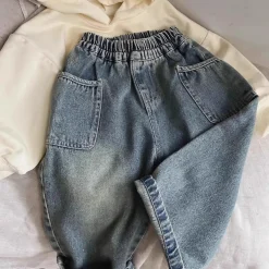 Mini Fashion™ - Jeans med lige ben - Afslappede jeans New