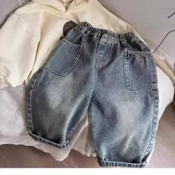 Mini Fashion™ - Jeans med lige ben - Afslappede jeans New