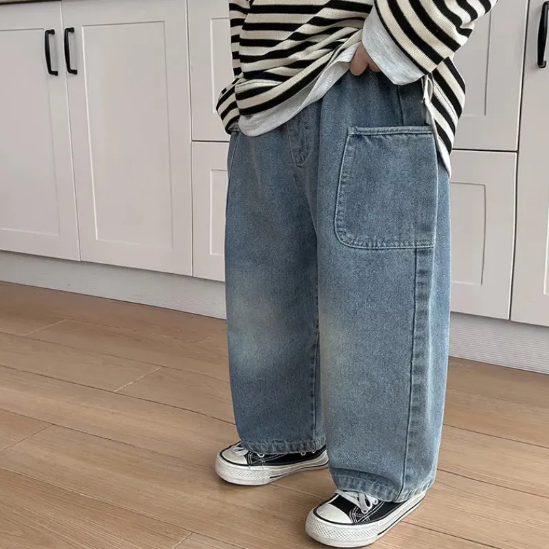 Mini Fashion™ - Jeans med lige ben - Afslappede jeans New