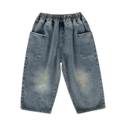 Mini Fashion™ - Jeans med lige ben - Afslappede jeans New