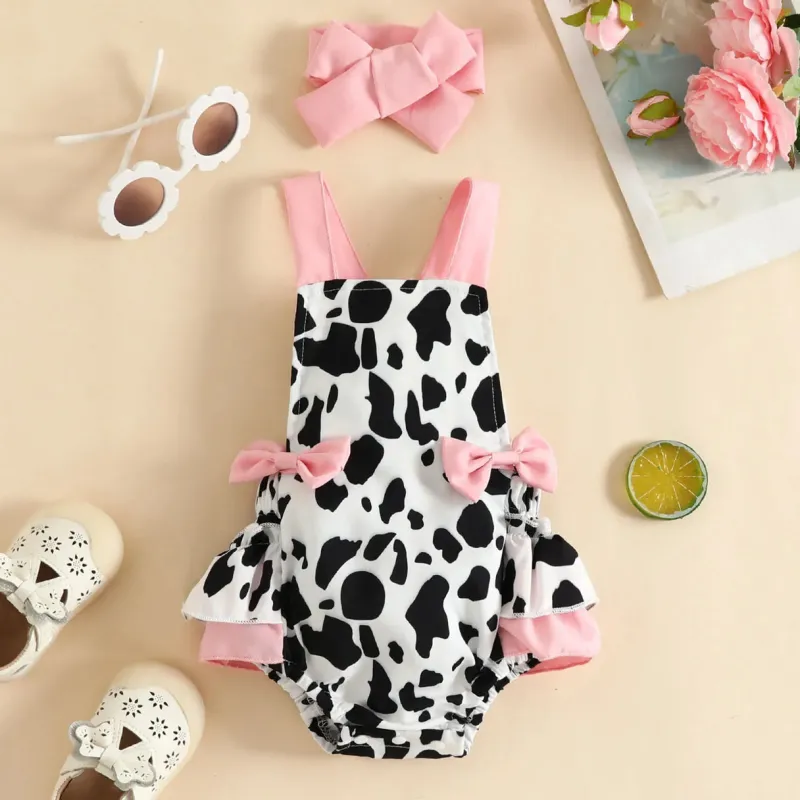 Mini Fashion™ - Ko eller Jordbær - Romper til Piger Online