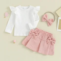 Mini Fashion™ - Kombination af top og nederdel med hårbånd Clearance