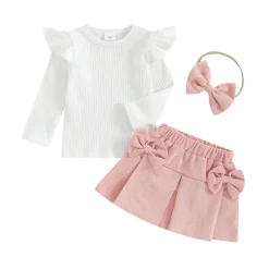 Mini Fashion™ - Kombination af top og nederdel med hårbånd Clearance