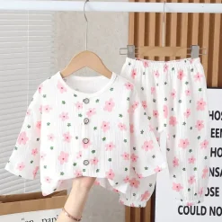 Mini Fashion™ - Luftigt Materiale - Tøjsæt i Hør Hot