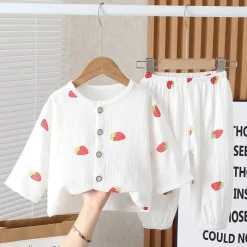 Mini Fashion™ - Luftigt Materiale - Tøjsæt i Hør Hot