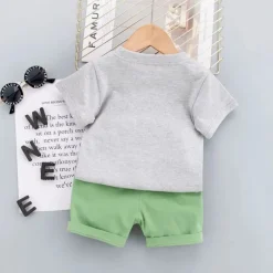 Mini Fashion™ - Løveprint - Sommersæt til drenge New