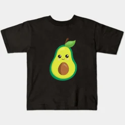 Mini Fashion™ - Match Med Familien - Avocado T-shirts Sort Discount