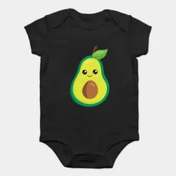 Mini Fashion™ - Match Med Familien - Avocado T-shirts Sort Discount