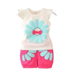 Mini Fashion™ - Merry Adventures - Sommersæt i bomuld New