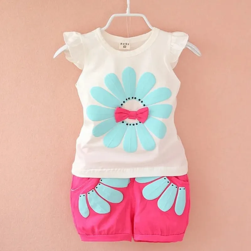 Mini Fashion™ - Merry Adventures - Sommersæt i bomuld New