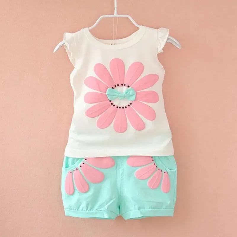 Mini Fashion™ - Merry Adventures - Sommersæt i bomuld New