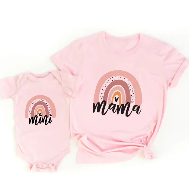 Mini Fashion™ - Mor og Datter - Matchende T-shirt og Bodystocking Online
