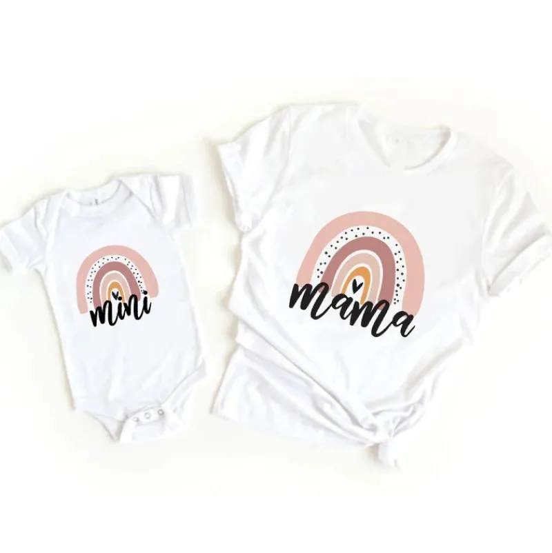 Mini Fashion™ - Mor og Datter - Matchende T-shirt og Bodystocking Online
