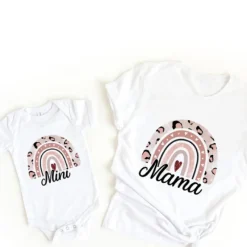Mini Fashion™ - Mor og Datter - Matchende T-shirt og Bodystocking Online