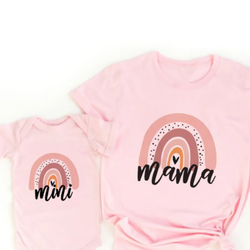 Mini Fashion™ - Mor og Datter - Matchende T-shirt og Bodystocking Online