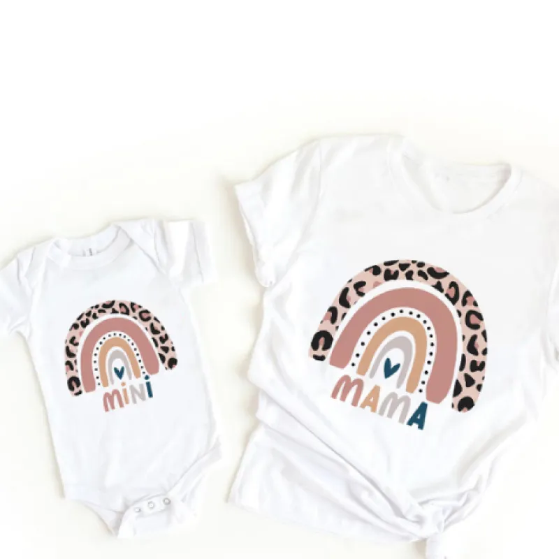 Mini Fashion™ - Mor og Datter - Matchende T-shirt og Bodystocking Online