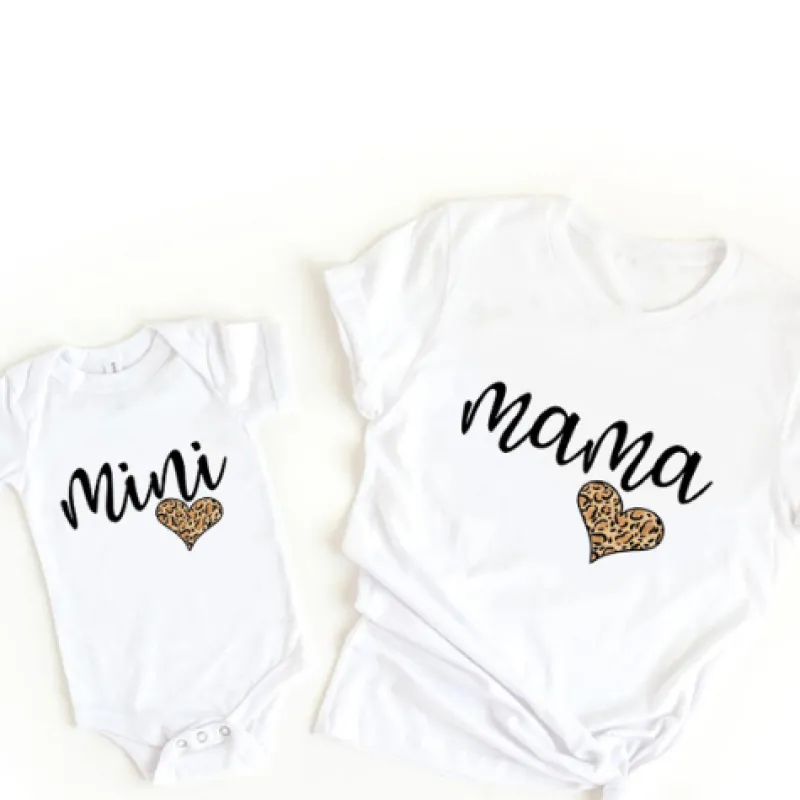 Mini Fashion™ - Mor og Datter - Matchende T-shirt og Bodystocking Online