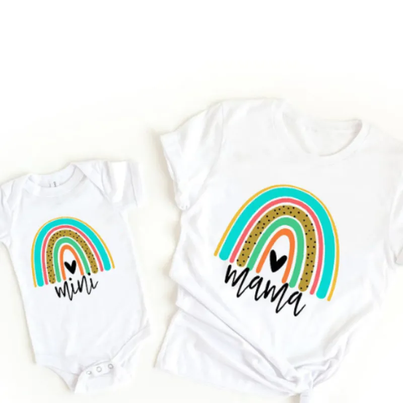 Mini Fashion™ - Mor og Datter - Matchende T-shirt og Bodystocking Online