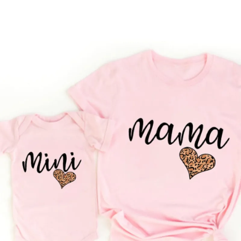 Mini Fashion™ - Mor og Datter - Matchende T-shirt og Bodystocking Online