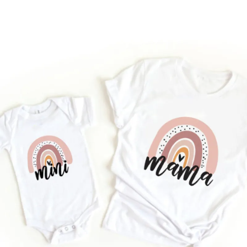 Mini Fashion™ - Mor og Datter - Matchende T-shirt og Bodystocking Online