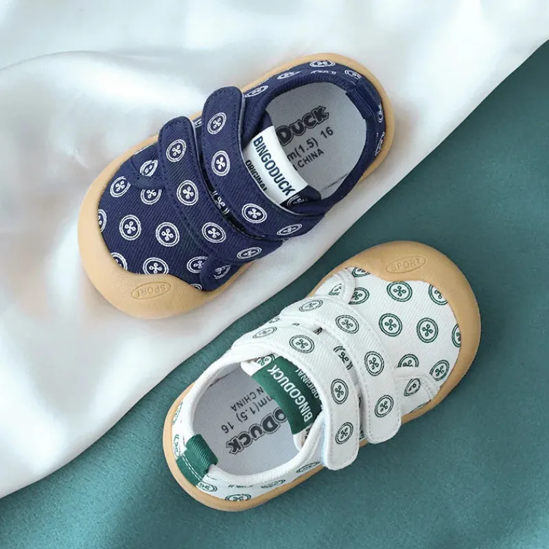 Mini Fashion™ - Åndbart materiale - Børnesko med print Online