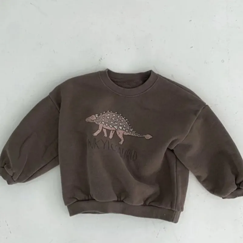 Mini Fashion™ - Sødt dinosaurprint - Dino-sweatshirt Sale