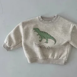 Mini Fashion™ - Sødt dinosaurprint - Dino-sweatshirt Sale