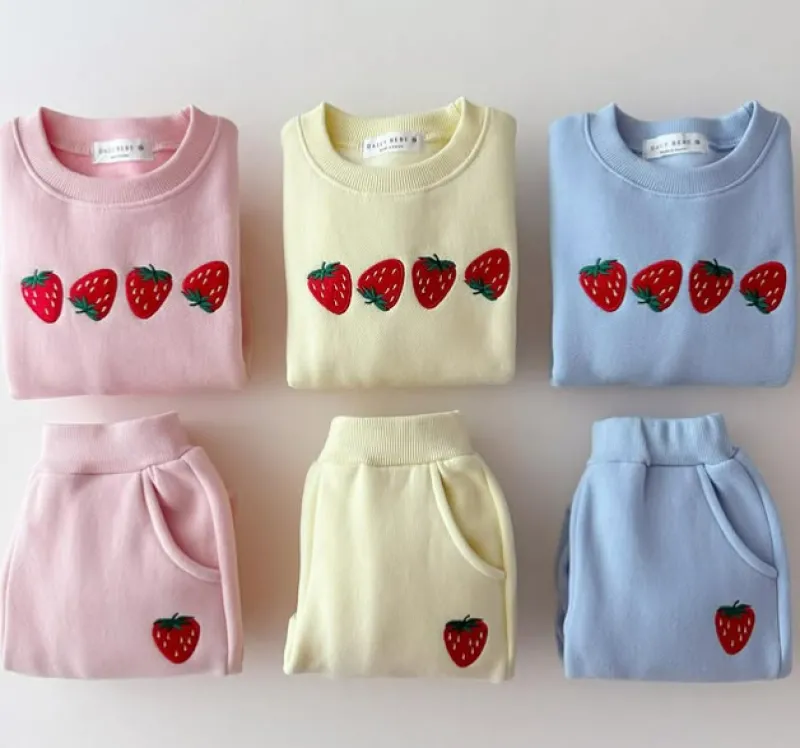 Mini Fashion™ - Sødt jordbærdesign - Sweatshirt Clearance
