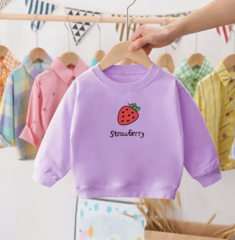 Mini Fashion™ - Sødt jordbærdesign - Sweatshirt Clearance