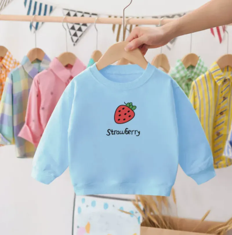 Mini Fashion™ - Sødt jordbærdesign - Sweatshirt Clearance