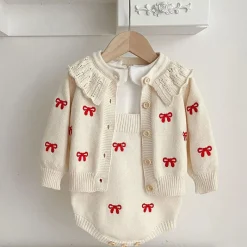 Mini Fashion™ - Sødt look - Strikket Tøjsæt Best