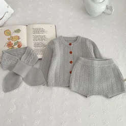 Mini Fashion™ - Sødt look - Strikket Tøjsæt Best