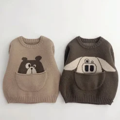 Mini Fashion™ - Sødt print med lomme - Dyresweater Sale