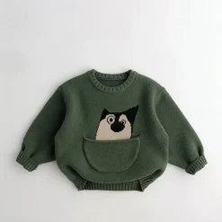 Mini Fashion™ - Sødt print med lomme - Dyresweater Sale