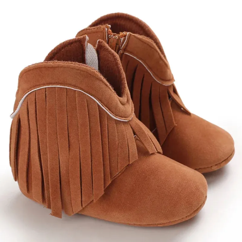 Mini Fashion™ - Sejt Look - Cowboystøvler til piger Outlet