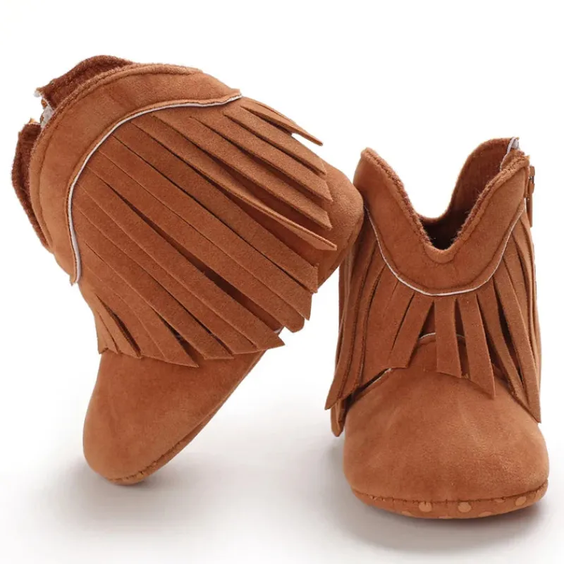 Mini Fashion™ - Sejt Look - Cowboystøvler til piger Outlet