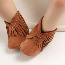 Mini Fashion™ - Sejt Look - Cowboystøvler til piger Outlet