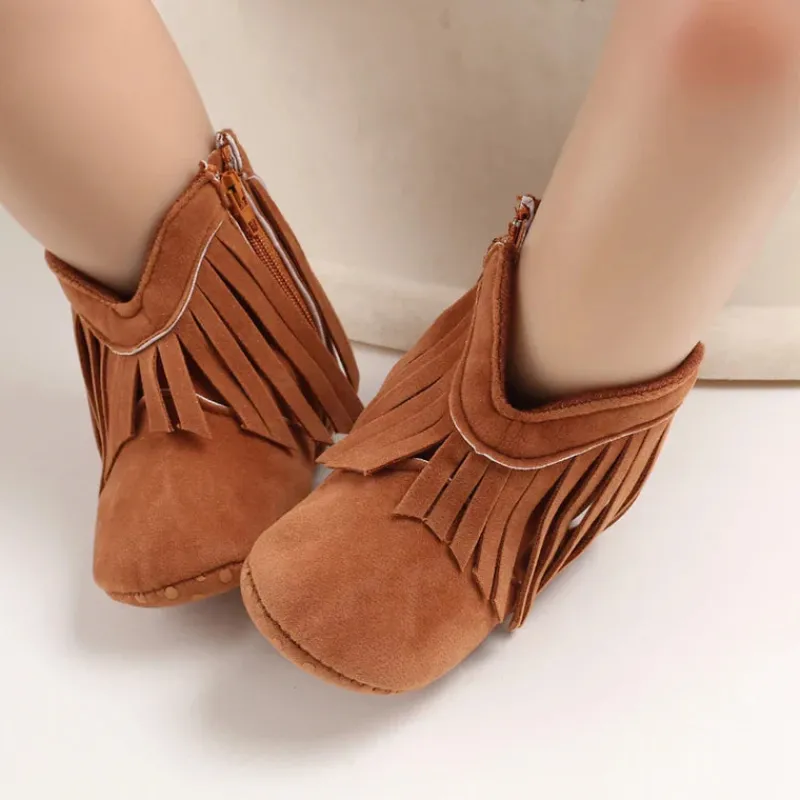Mini Fashion™ - Sejt Look - Cowboystøvler til piger Outlet