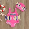 Mijn Hummeltje Mini Fashion™ - Sjovt Fiskeprint - Badedragt til piger New