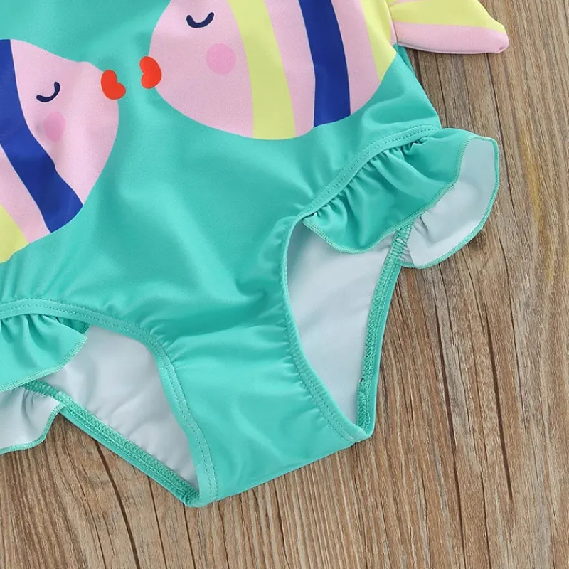 Mijn Hummeltje Mini Fashion™ - Sjovt Fiskeprint - Badedragt til piger New
