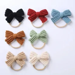 Mini Fashion™ - Sløjfepragt - Strikket hårbånd Fashion