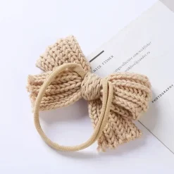 Mini Fashion™ - Sløjfepragt - Strikket hårbånd Fashion