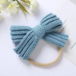 Mini Fashion™ - Sløjfepragt - Strikket hårbånd Fashion