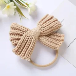 Mini Fashion™ - Sløjfepragt - Strikket hårbånd Fashion