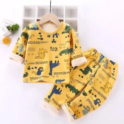Kinder Cartoon Fleece Pyjama Mini Fashion™ - Tegneserie-fleece-pyjamas til børn Discount