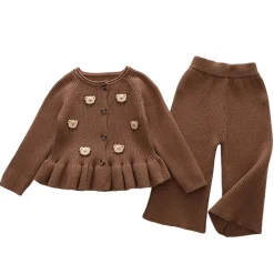 Mini Fashion™ - To-delt Vintersæt med Bjørne Clearance