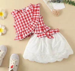 Mini Fashion™ - Top & Shorts-sæt til piger Hot